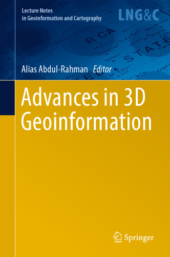 Advances in 3D Geoinformation