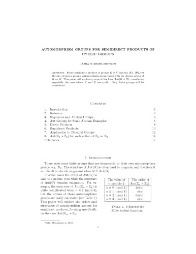 Automorphism groups for semidirect products of cyclic groups