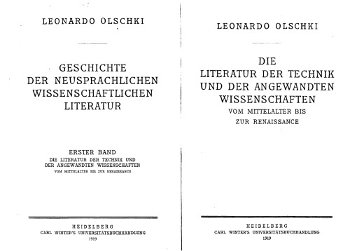 Geschichte der neusprachlichen wissenschaftlichen Literatur