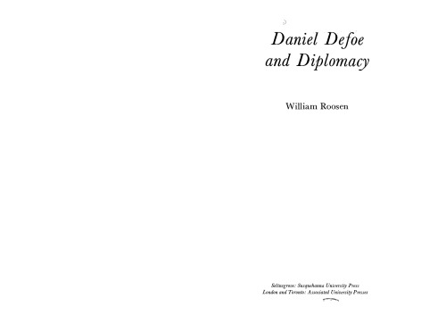 Daniel Defoe and Diplomacy