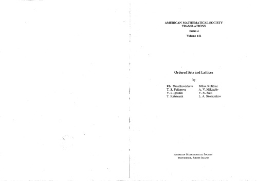 Ordered Sets and Lattices