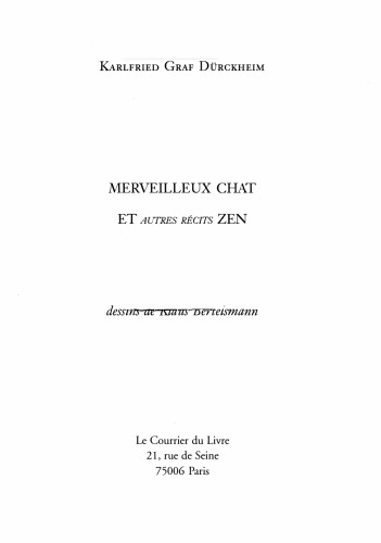 Merveilleux chat et autres récits zen
