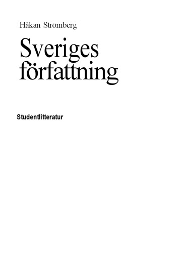 Sveriges författning
