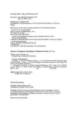 Ion exchangers in analytical chemistry. Their properties and use in inorganic chemistry
