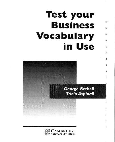 Test your business vocabulary in use