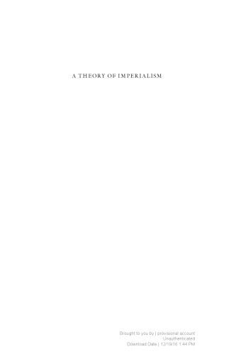 A Theory of Imperialism