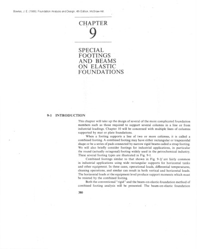 Foundation Analysis and Design, Chapter 9.