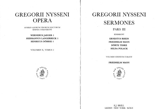 Gregοrii Nysseni sermones