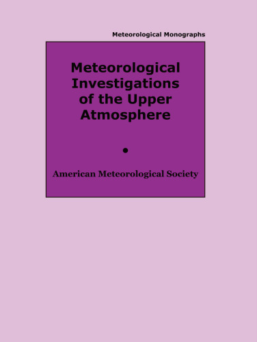 Meteorological Investigations of the Upper Atmosphere: Proceedings of the American Meteorological Society Symposium on Meteorological Investigations Above 70 Kilometers, Miami Beach, Florida, 31 May–2 June 1967