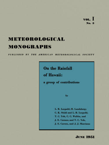 On the Rainfall of Hawaii: A Group of Contributions