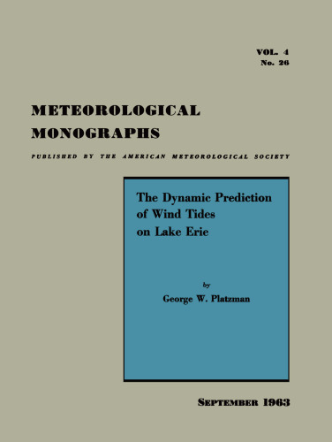 The Dynamical Prediction of Wind Tides on Lake Erie