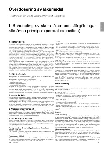 FASS : förteckning över humanläkemedel. 2012. Överdosering av läkemedel