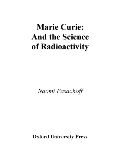Marie Curie and the science of radioactivity