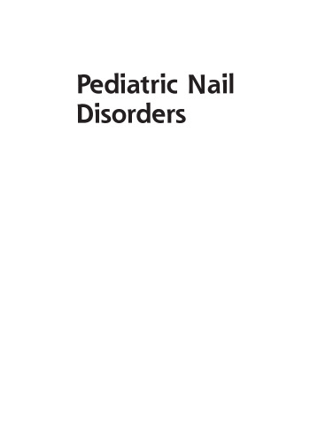 Pediatric nail disorders