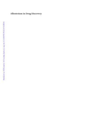 Allosterism in drug discovery