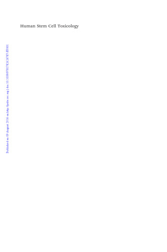 Human stem cell toxicology