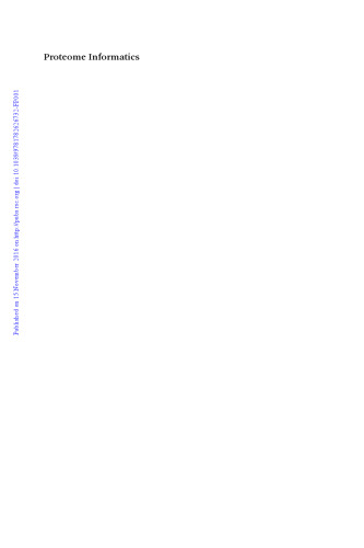 Proteome informatics