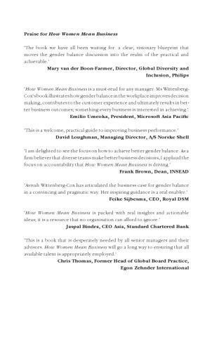 How women mean business: a step by step guide to profiting from gender balanced business