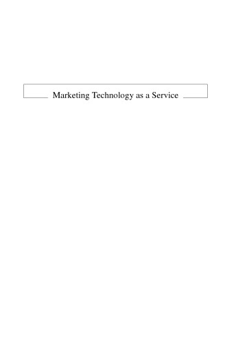 Marketing technology as a service: proven techniques that create value