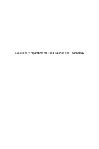 Evolutionary algorithms for food science and technology