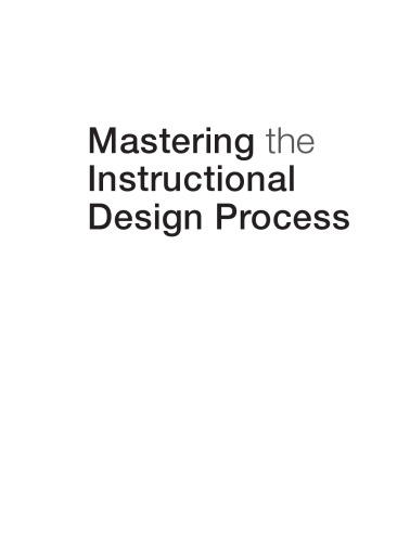 Mastering the instructional design process: a systematic approach