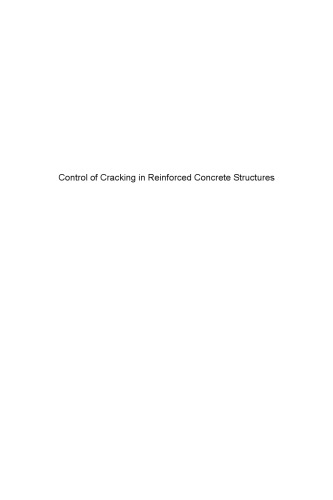 Control of Cracking in Reinforced Concrete Structures
