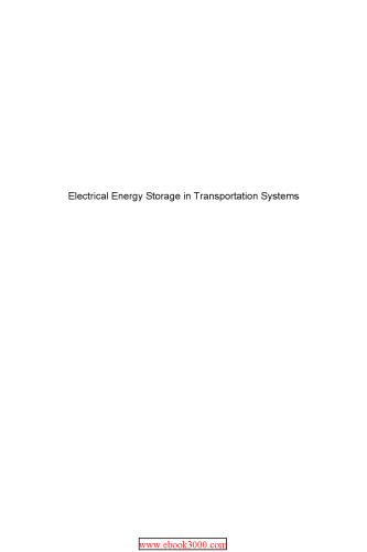 Electrical energy storage in transportation systems