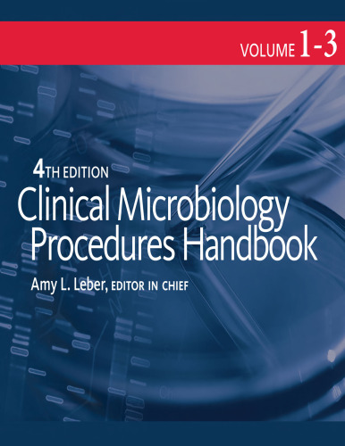 Clinical Microbiology Procedures Handbook (3 Volume Set)
