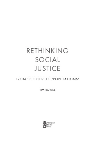 Rethinking Social Justice: From Peoples to Populations