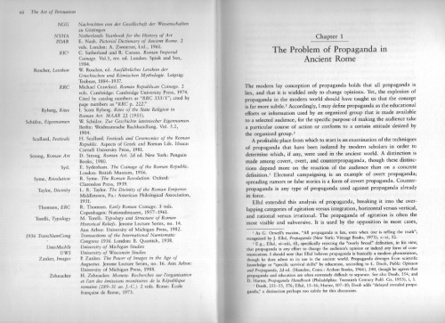 The Art of Persuasion. Political Propaganda from Aeneas to Brutus
