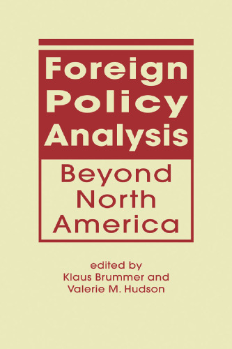 Foreign Policy Analysis Beyond North America