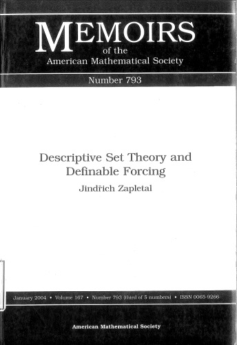 Descriptive Set Theory and Definable Forcing