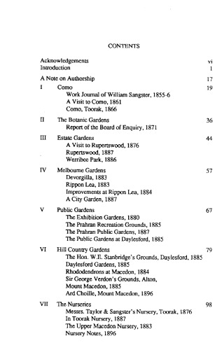 Victorian picturesque : the colonial gardens of William Sangster