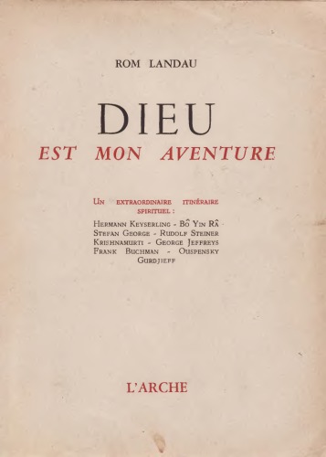 Dieu est mon aventure