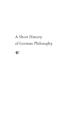 A Short History of German Philosophy