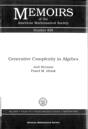 Generative Complexity In Algebra