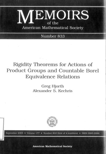 Rigidity Theorems For Actions Of Product Groups And Countable Borel Equivalence Relations