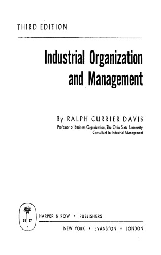 Industrial Organization and Management