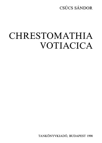 Chrestomathia votiacica