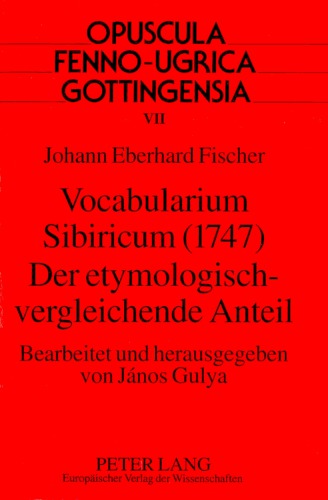 Vocabularium Sibiricum (1747): Der etymologisch-vergleichende Anteil