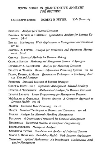 Marketing and management science: a synergism