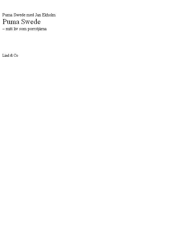 Mitt liv som porrstjärna