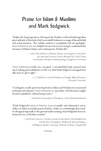 Islam & Muslims: A Guide to Diverse Experience in a Modern World