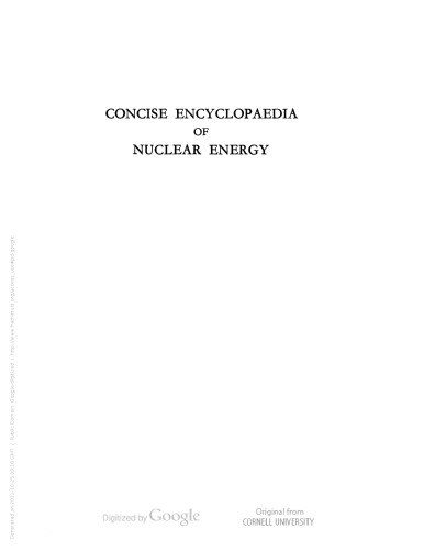 Concise encyclopaedia of nuclear energy