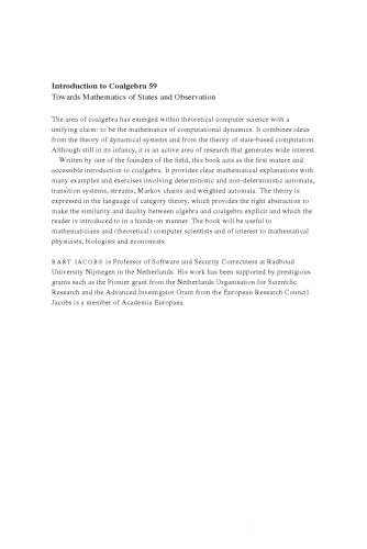 Introduction to Coalgebra: Towards Mathematics of States and Observation