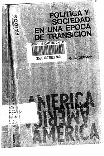 Política y sociedad en una época de transición