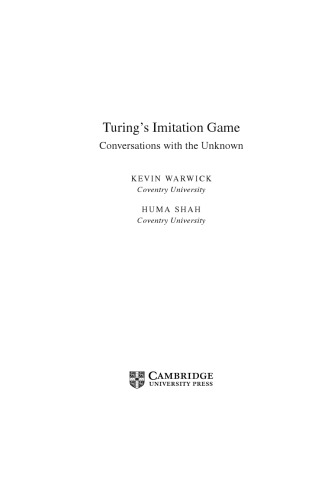 Turing’s Imitation Game. Conversations with the Unknown