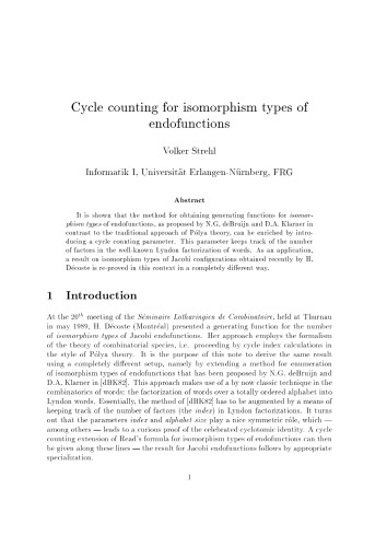 Cycle counting for isomorphism types of endofunctions [preprint]