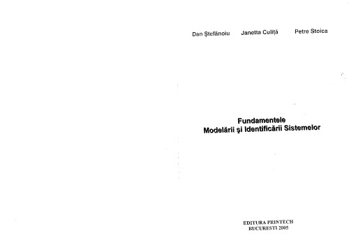 Fundamentele Modelării și Identificării Sistemelor