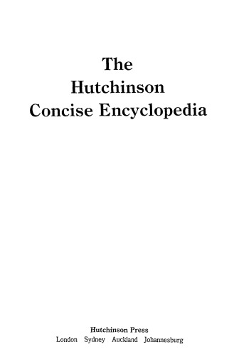 The Hutchinson Concise Encyclopedia